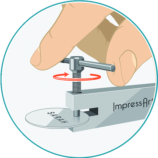 ImpressArt: strumento foratore in uso