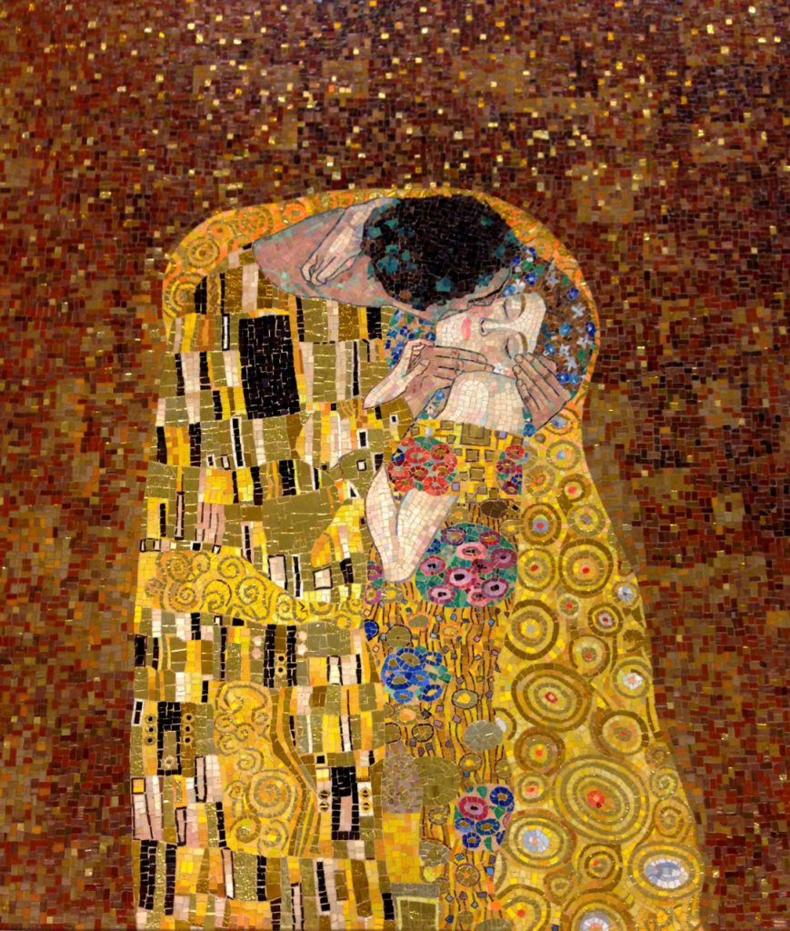 "Il Bacio" di Klimt - Mosaico di Nova Mosaici